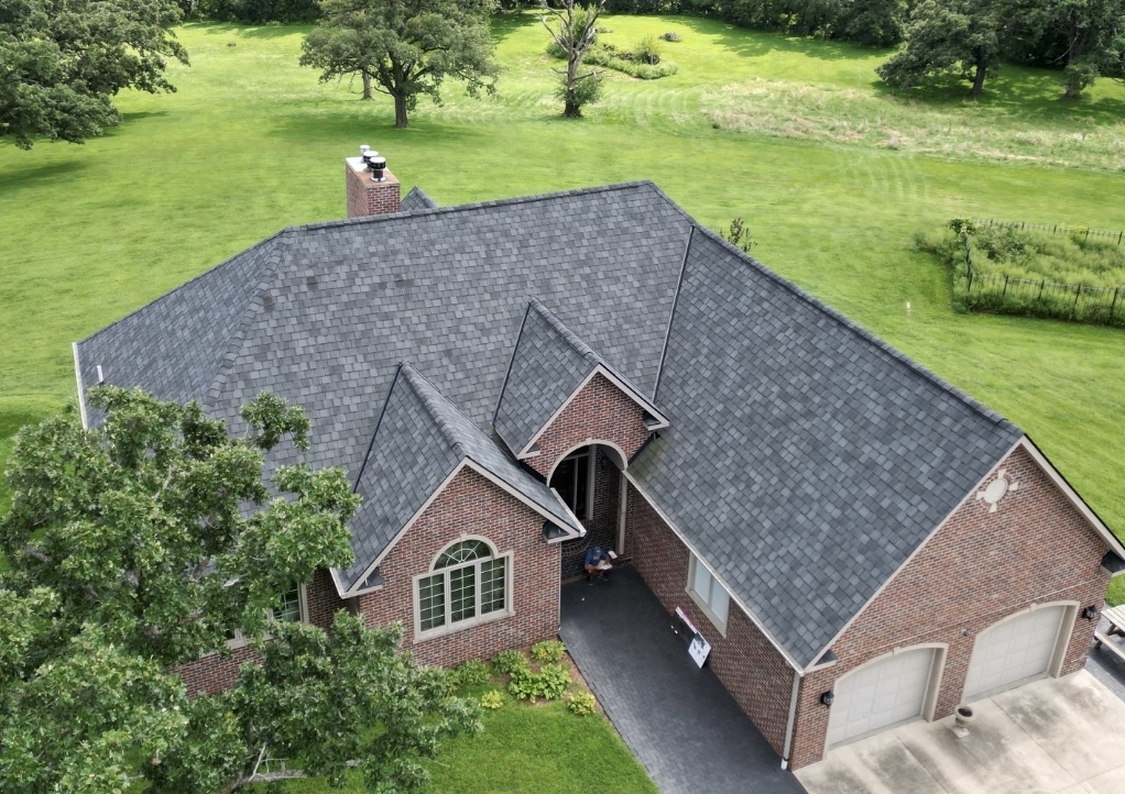 Roofing Materials We Install — Superstorm Roofing & Siding - Superstorm Roofing & Siding Completed roof installation by Superstorm Roofing and Siding serving Waukee and Des Moines Iowa