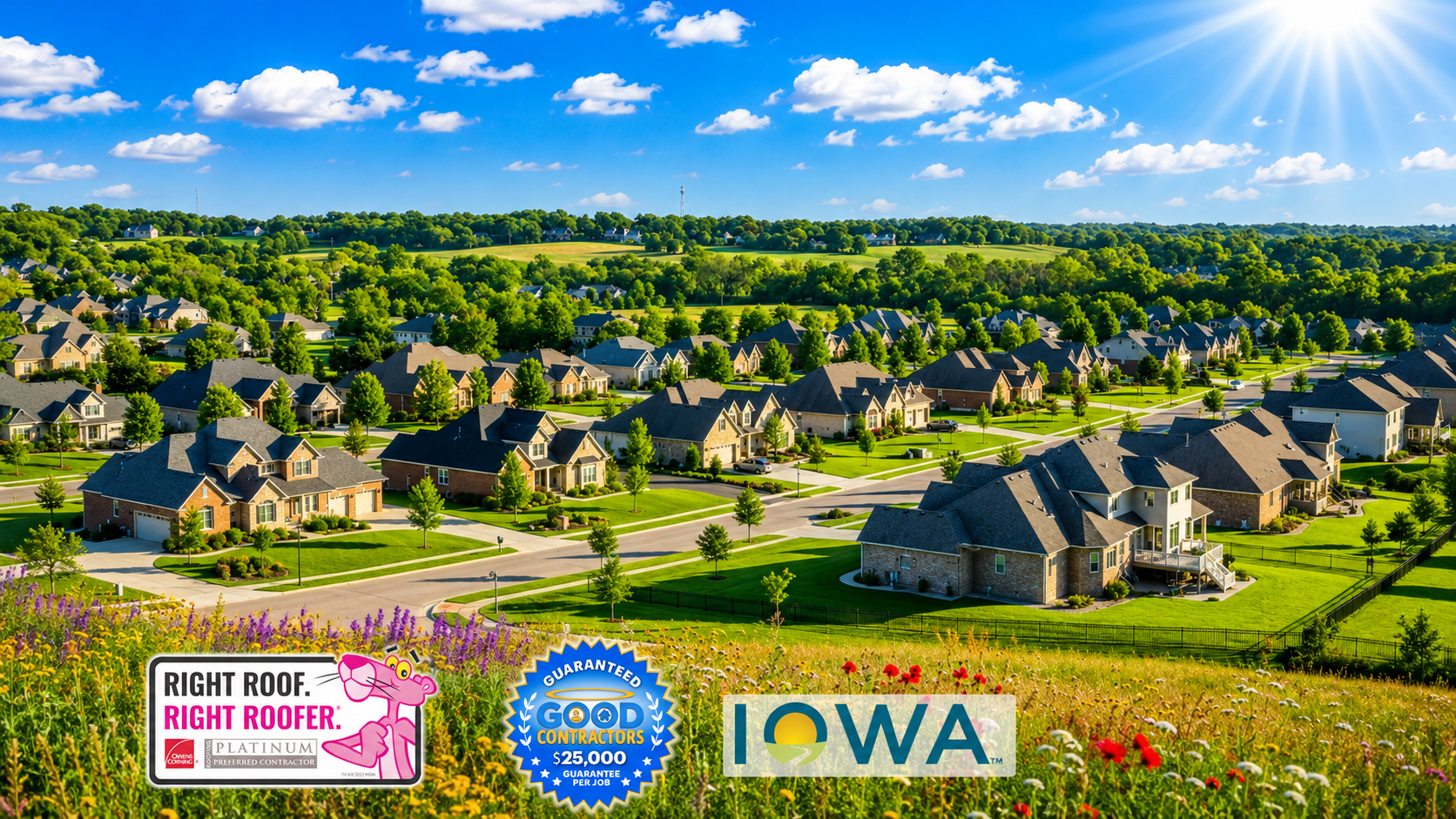 Established residential neighborhood in Clive Iowa