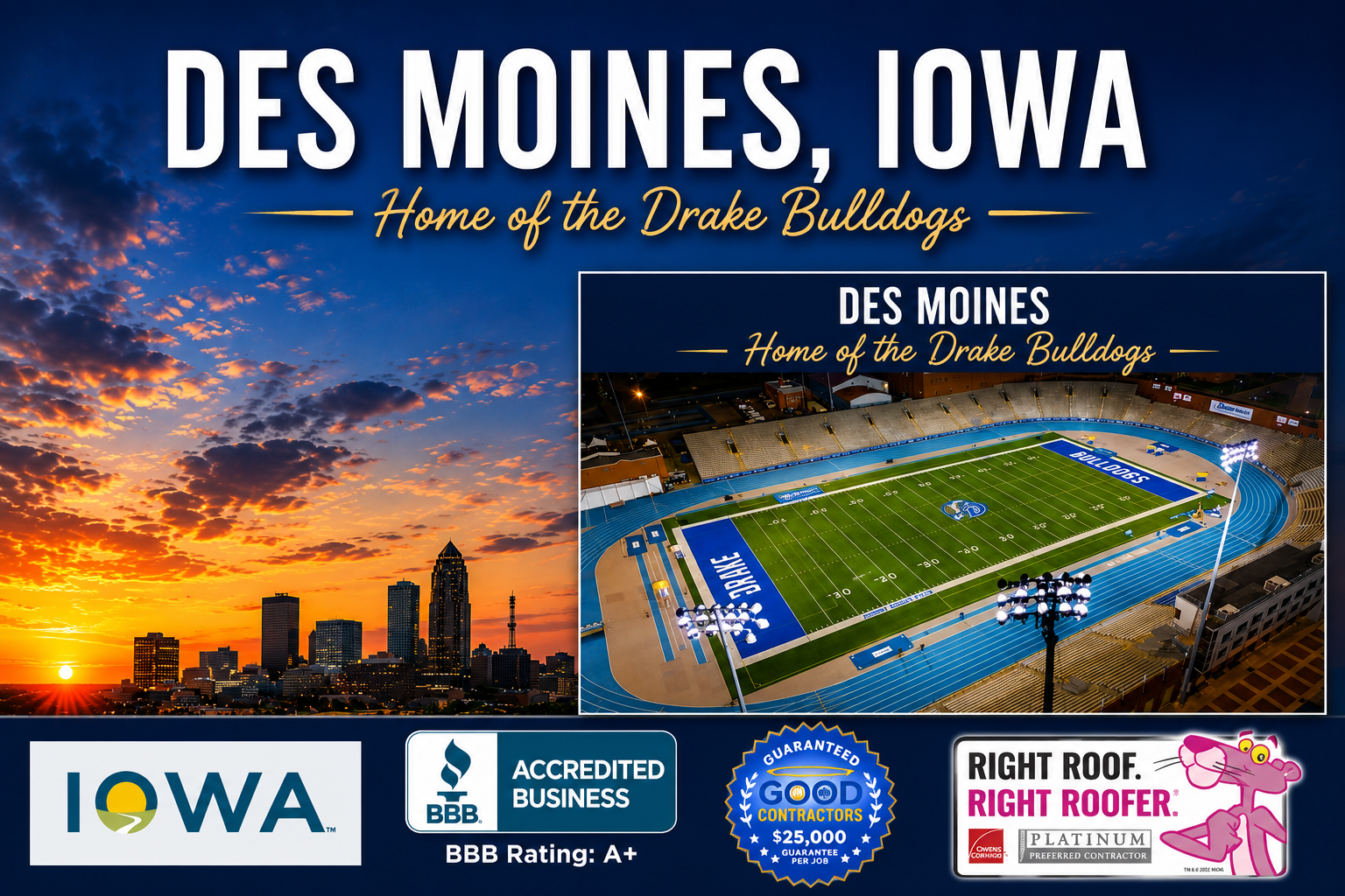 Drake Stadium in Des Moines Iowa