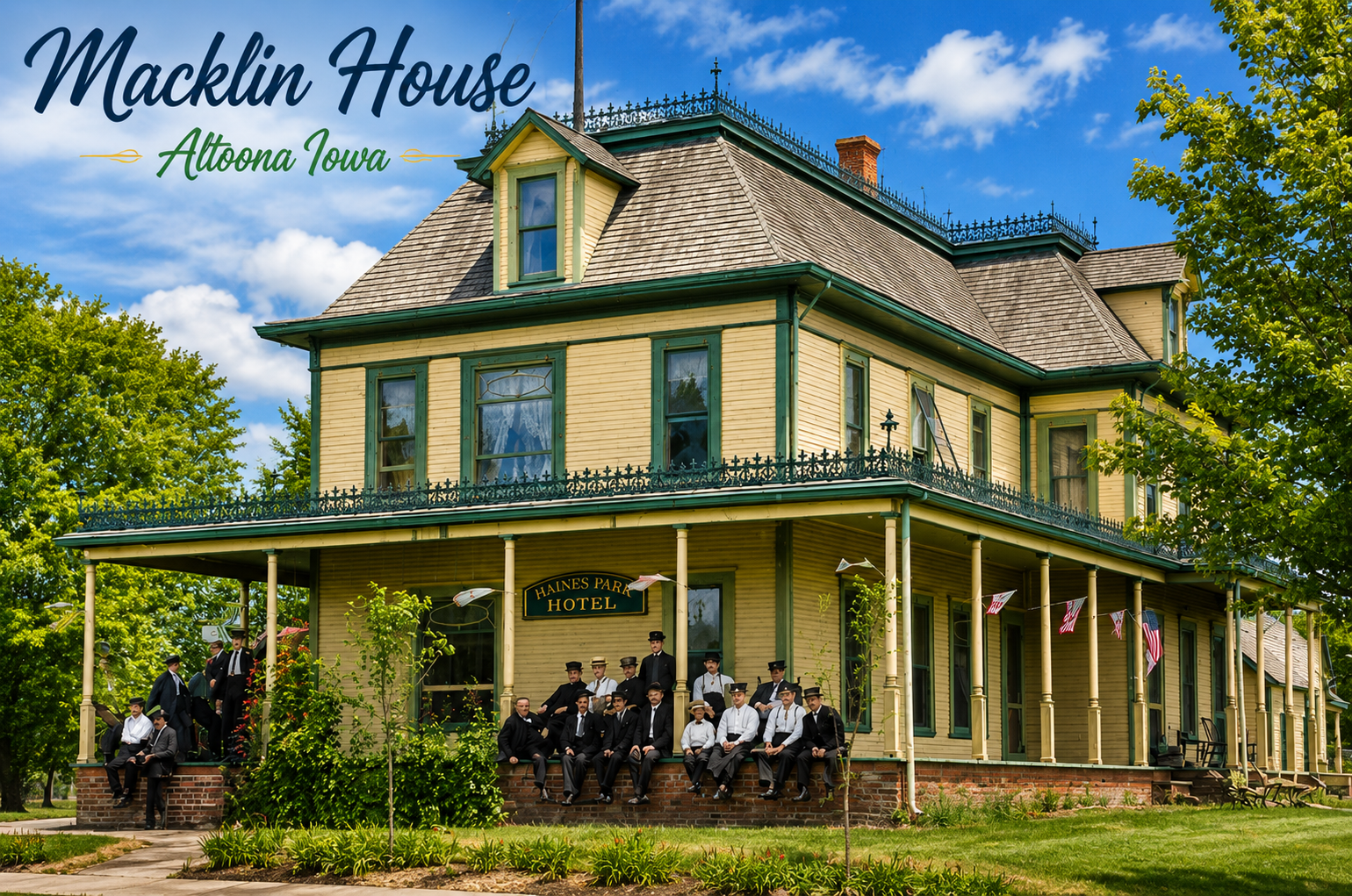 Altoona Area Historical Society and Haines Park in Altoona Iowa
