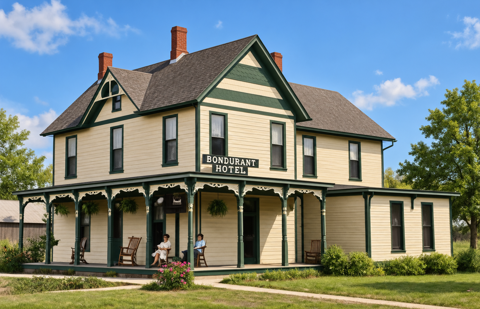 Historic Historic Bondurant Family House near Bondurant roofing contractor service area